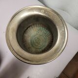 Seau a champagne ancien en métal argenté forme medicis