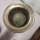 Antique champagne bucket in silver metal medicis shape