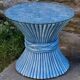 Retro "Wheat Sheaf" coffee table by McGuire America, modernist, 60s/70s.