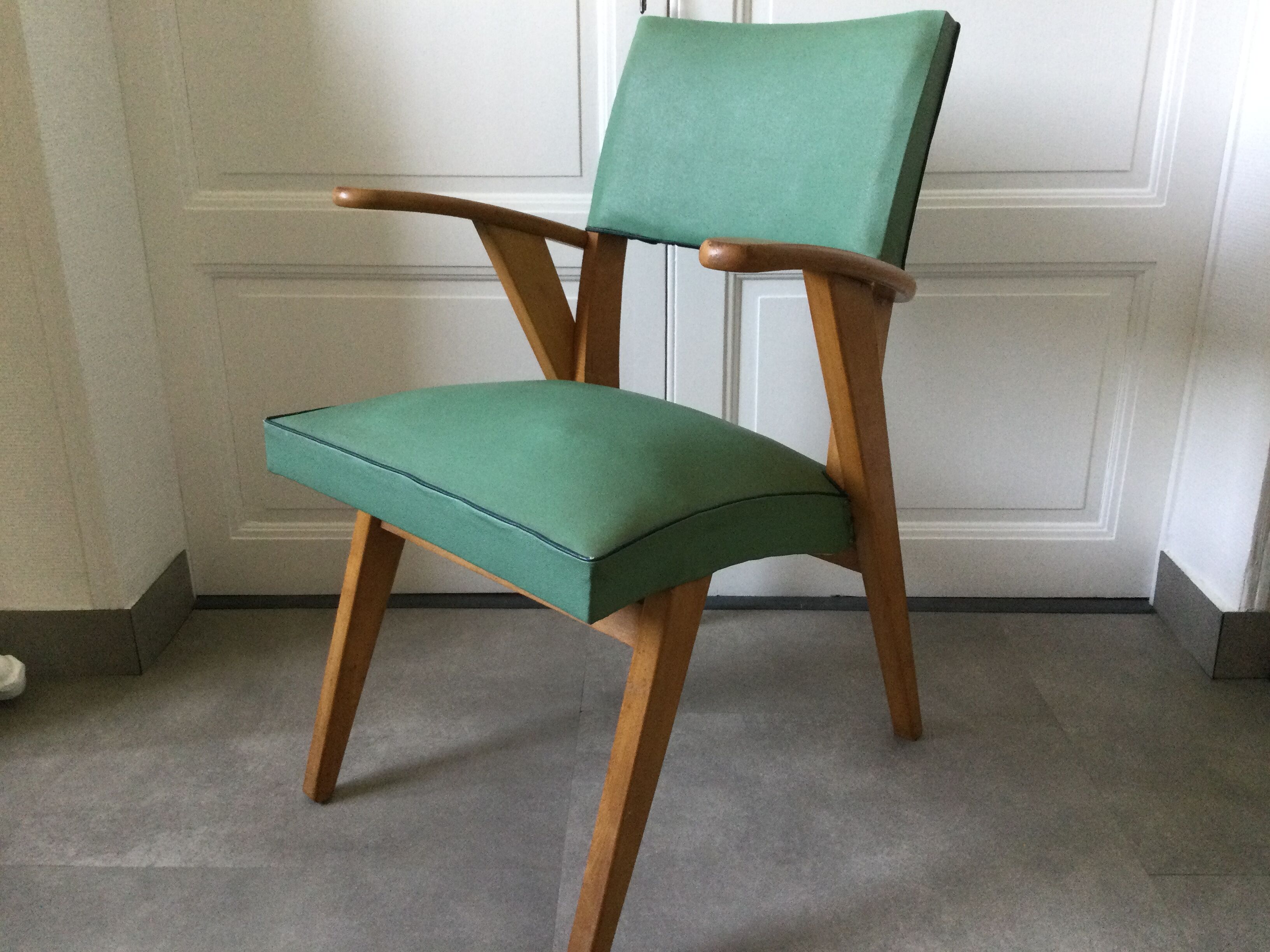 Vintage 50s bridge chair