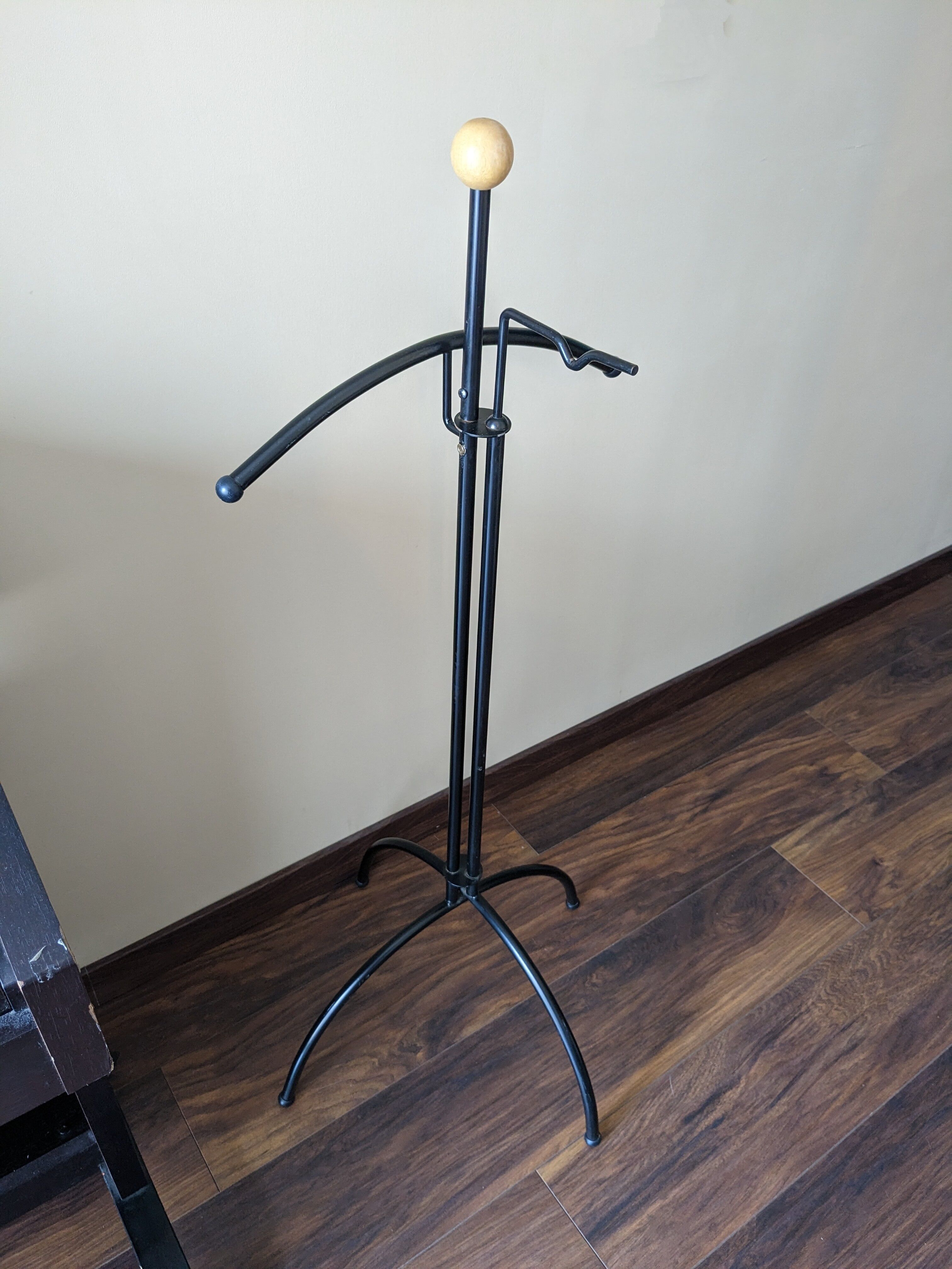 Vintage valet black and wood