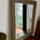 Large antique beveled mirror in the Napoleon III style - Gold and black frame