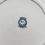 8 flat ironstone plates “Bristol” Salins