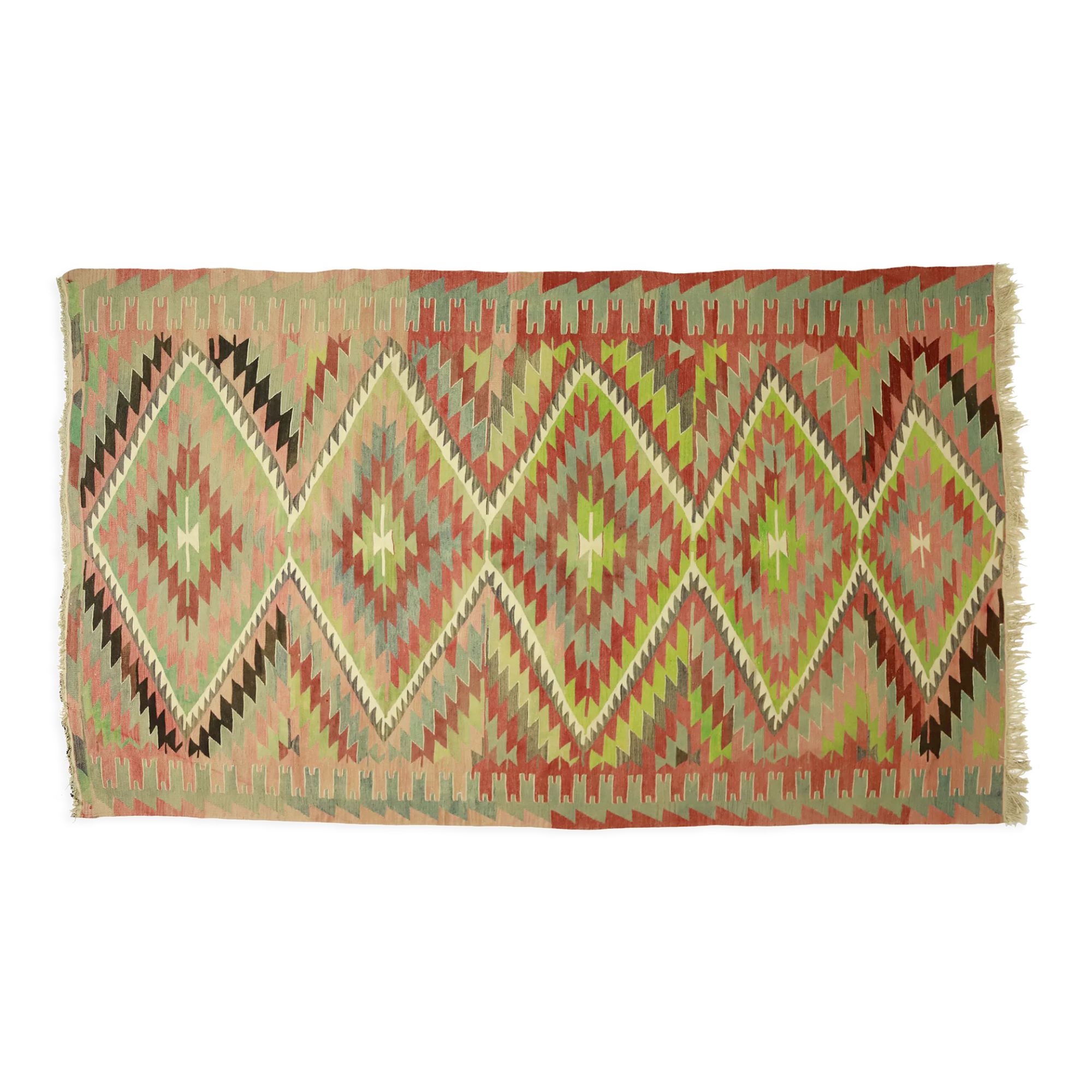 Anatolian handmade kilim rug 314 cm x 185 cm