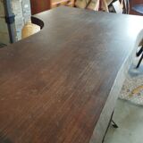 Wood and steel bar counter