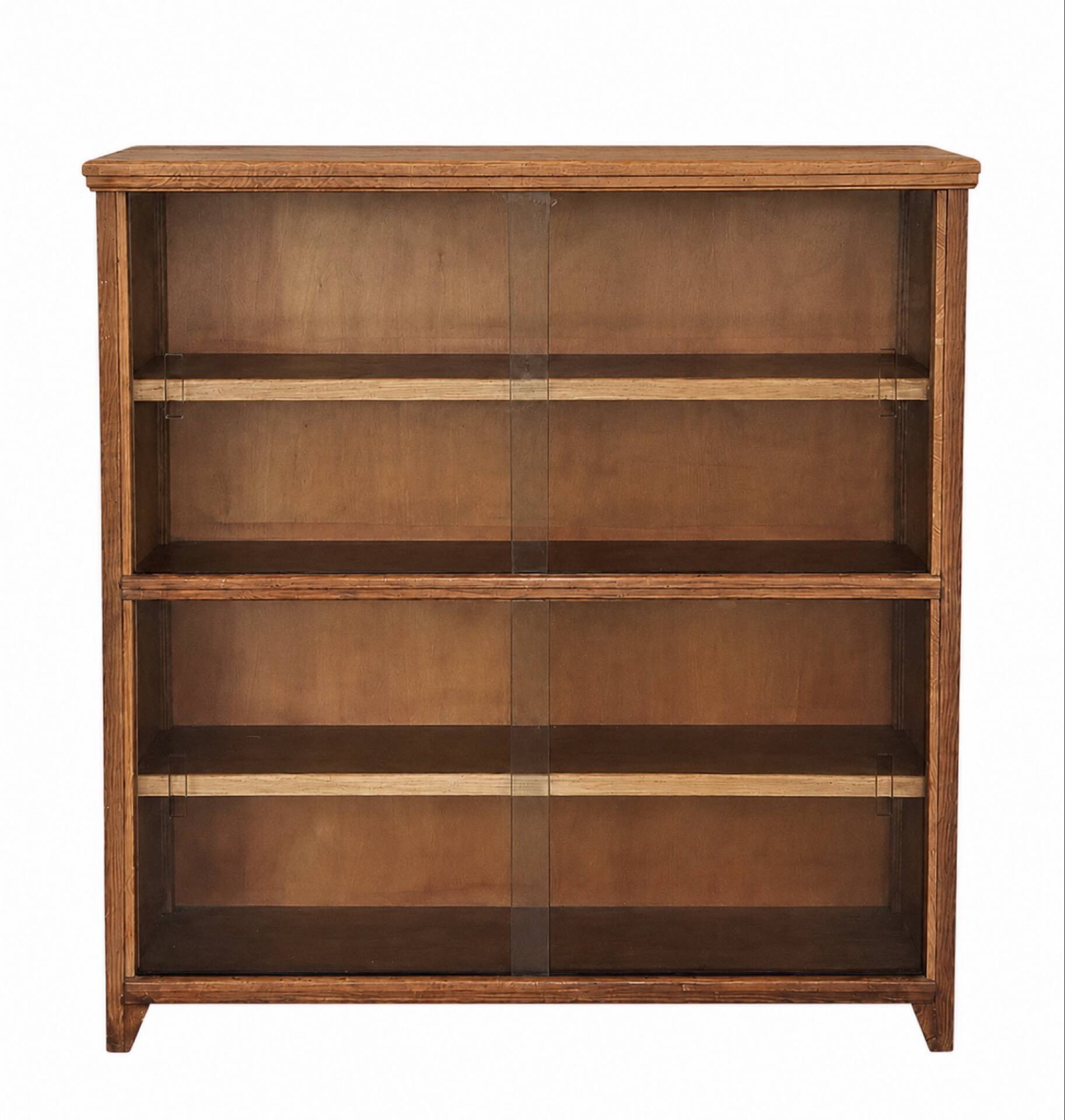 Modernist oak display cabinet - 1950s-60s