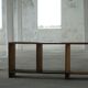 Primitive French shelf from the early 20th century in patinated oak, Wabi Sabi, 1920s.