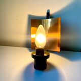 Applique murale Art Déco scandinave en métal/cuivre vintage