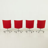 Erik Jørgensen “Partner” chairs by J. Foersom & P. Hiort-Lorenzen, set of 4, Denmark, 1970s