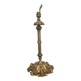Old gilded bronze lamp stand