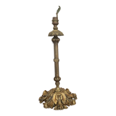 Ancien pied de lampe en bronze doré