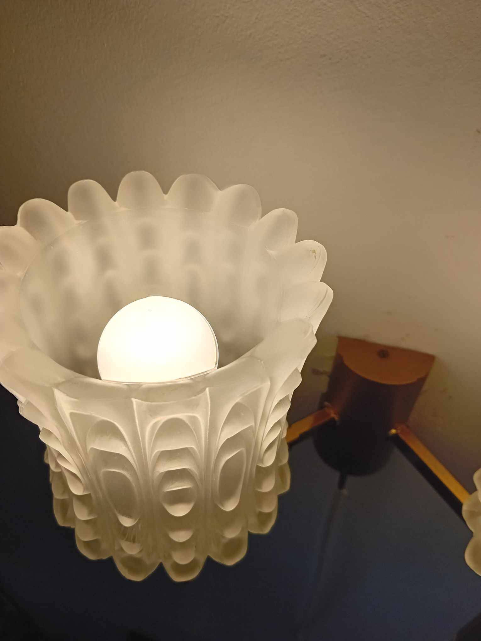 Pair of maison lunel paris france wall lights with 2 lights
