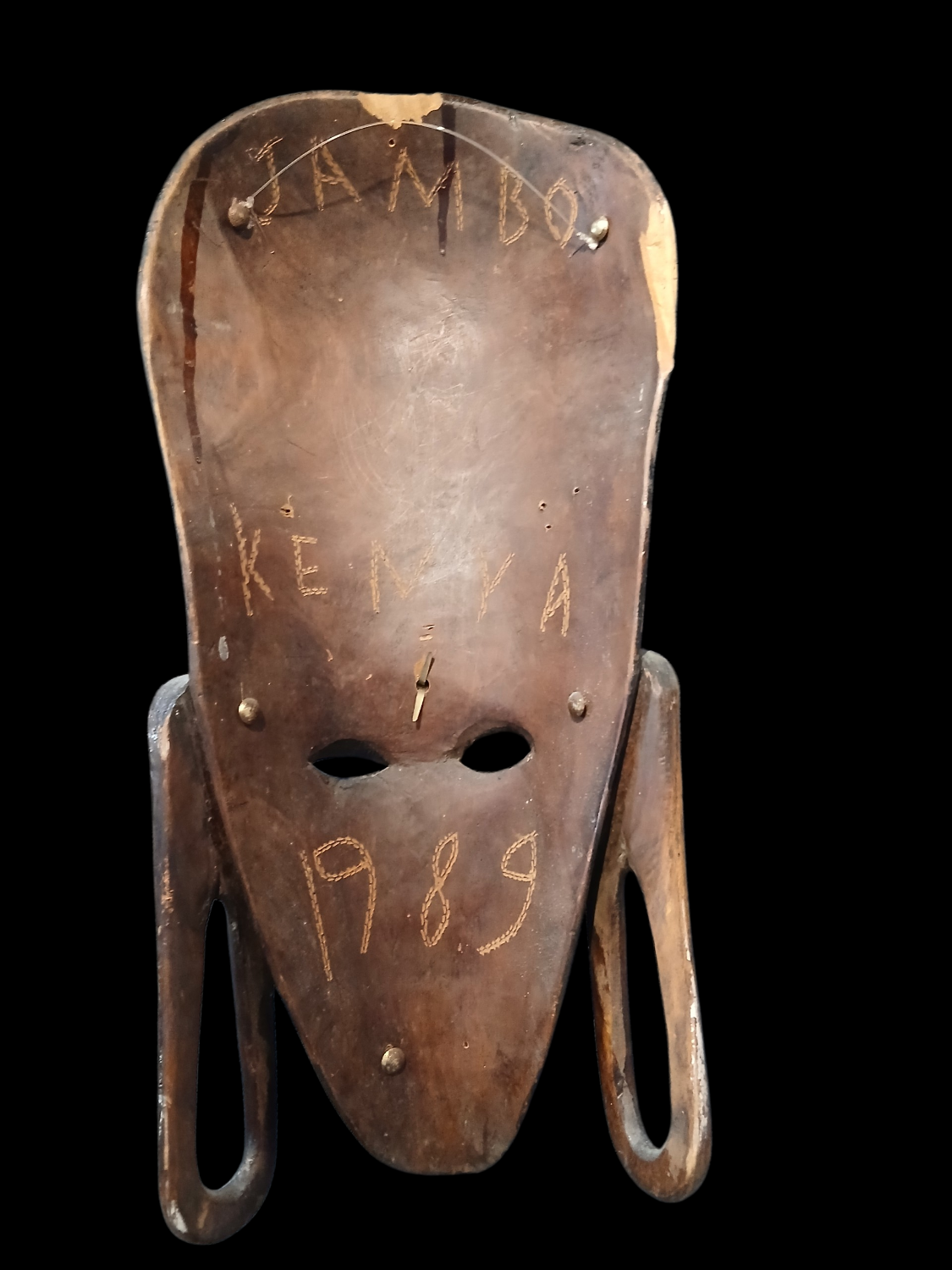 Ancient wooden mask from Kenya