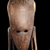 Ancient wooden mask from Kenya