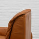 Italian Cognac Leather Bonacina Armchair 1970s