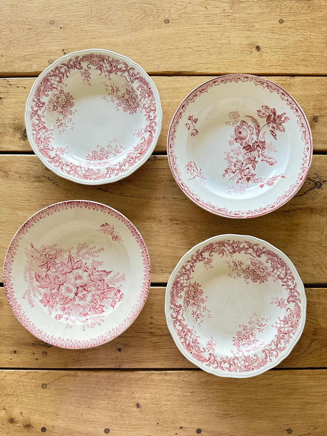Pink deep plates