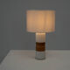 Scandinavian glass table lamp by Bent Nordsted for Tesco