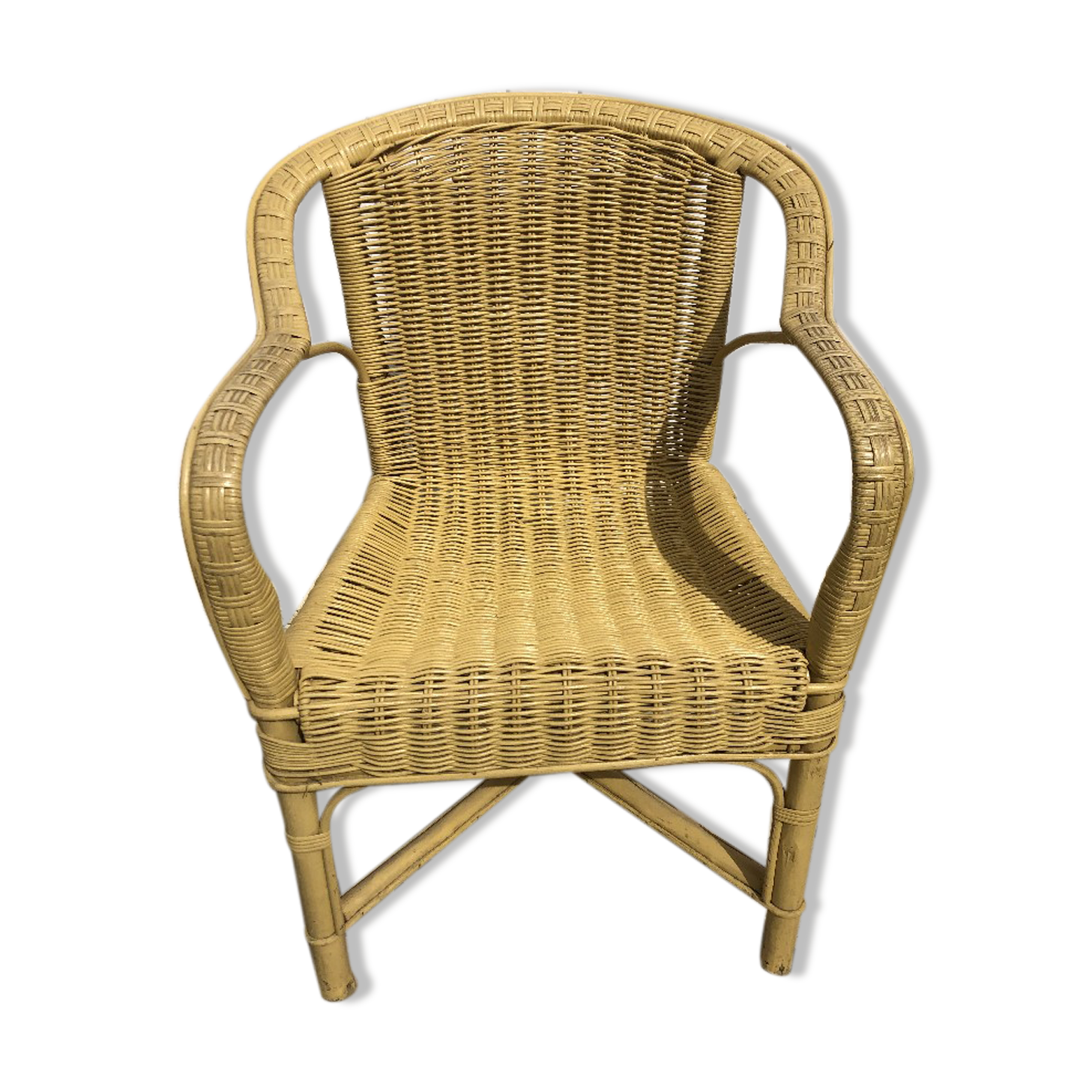 Fauteuil osier Selency