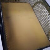 metal seamstress style vintage 1960 yellow and black