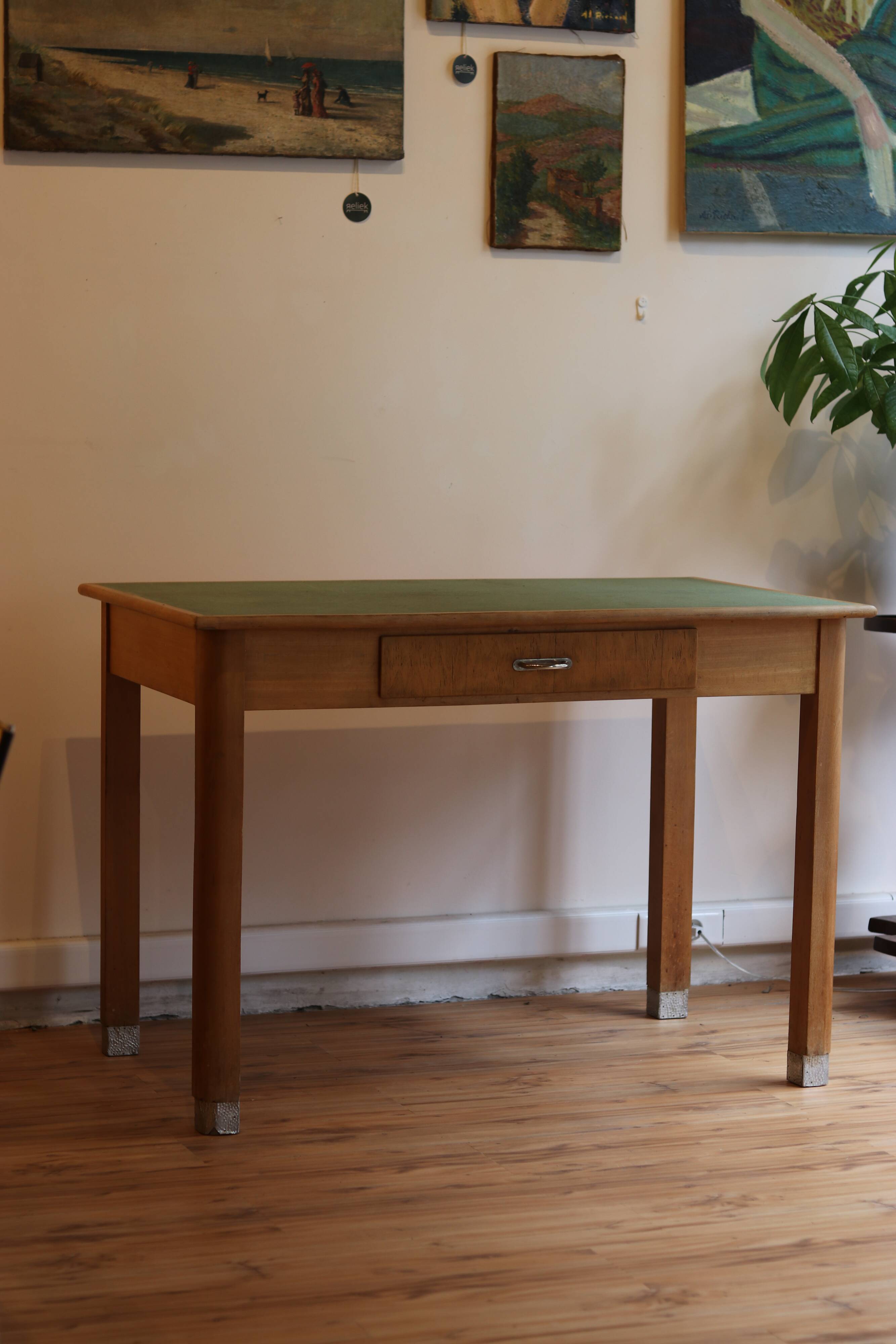 Light wood kitchen or office table, 1930s-40s