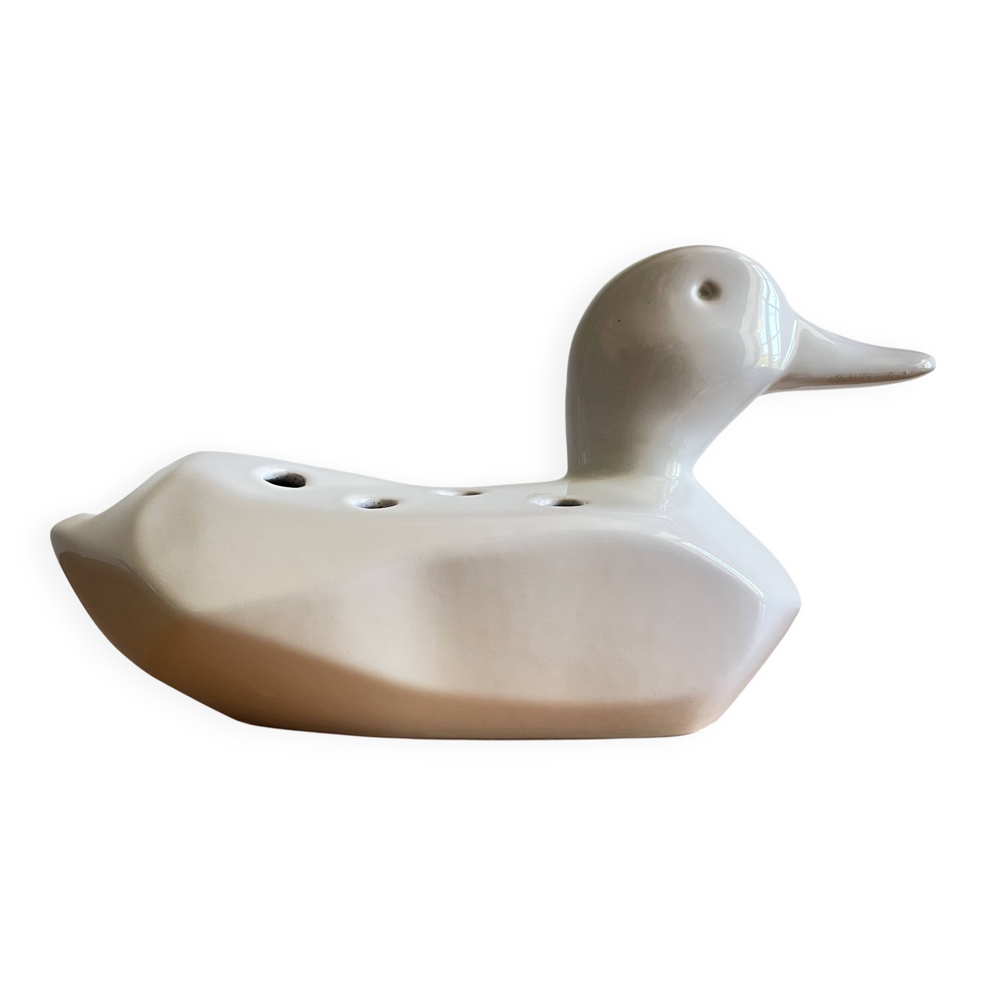 Vase Flower Holder Ceramic 1980s