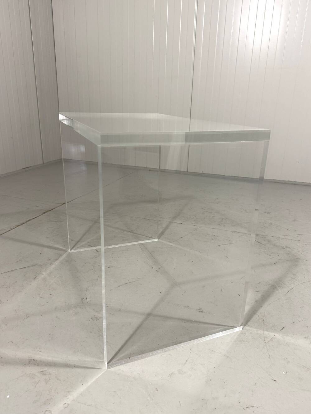 1970s Plexiglas Piano Stool / Side Table