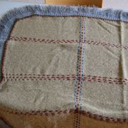 Vintage handmade pure wool blanket blanket