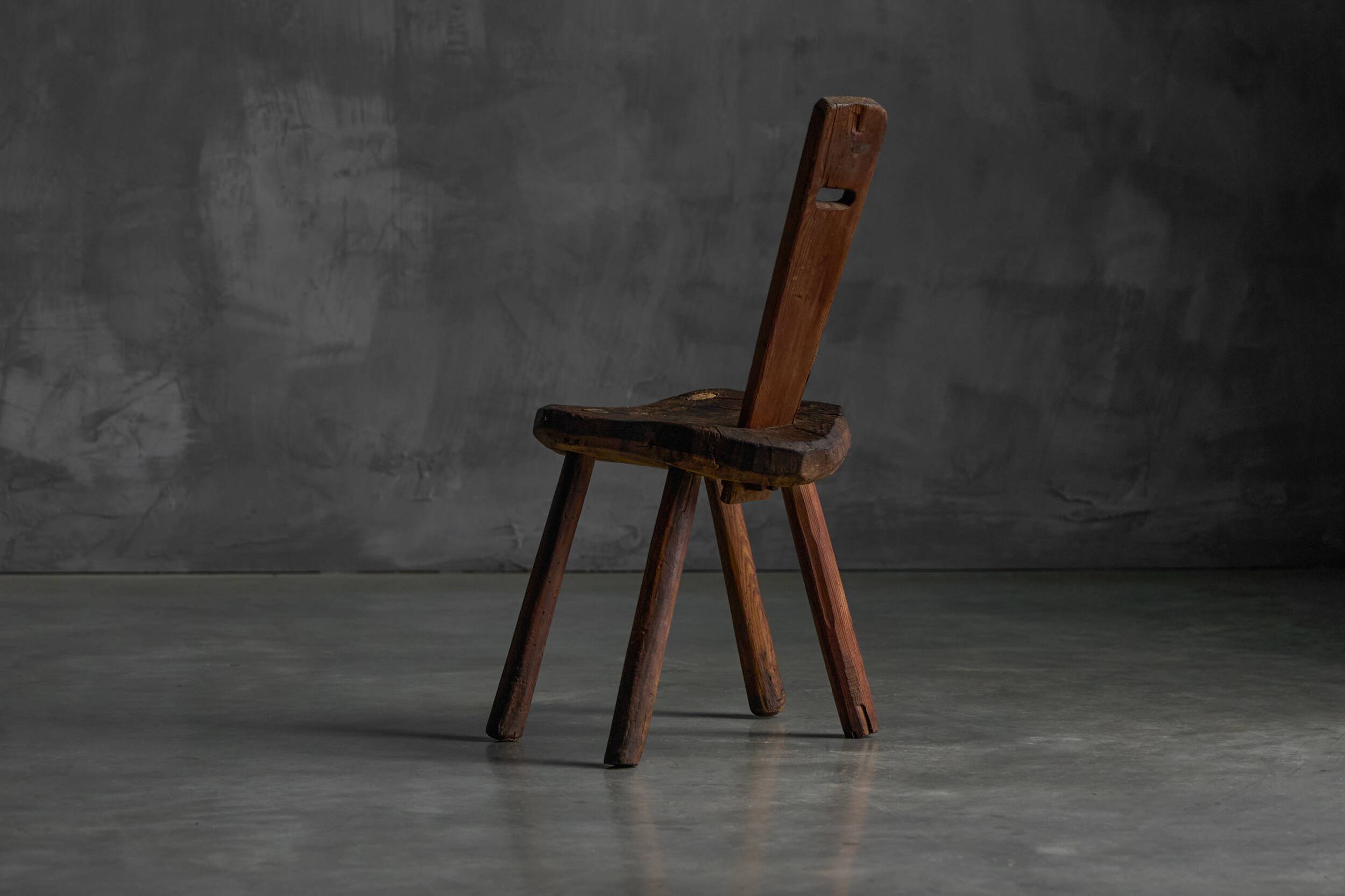 Alpine Folk Art Chair, France, 19th Century
