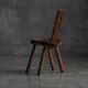 Alpine Folk Art Chair, France, 19th Century