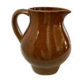 Glazed stoneware pitcher Digoin Sarreguemines 60s