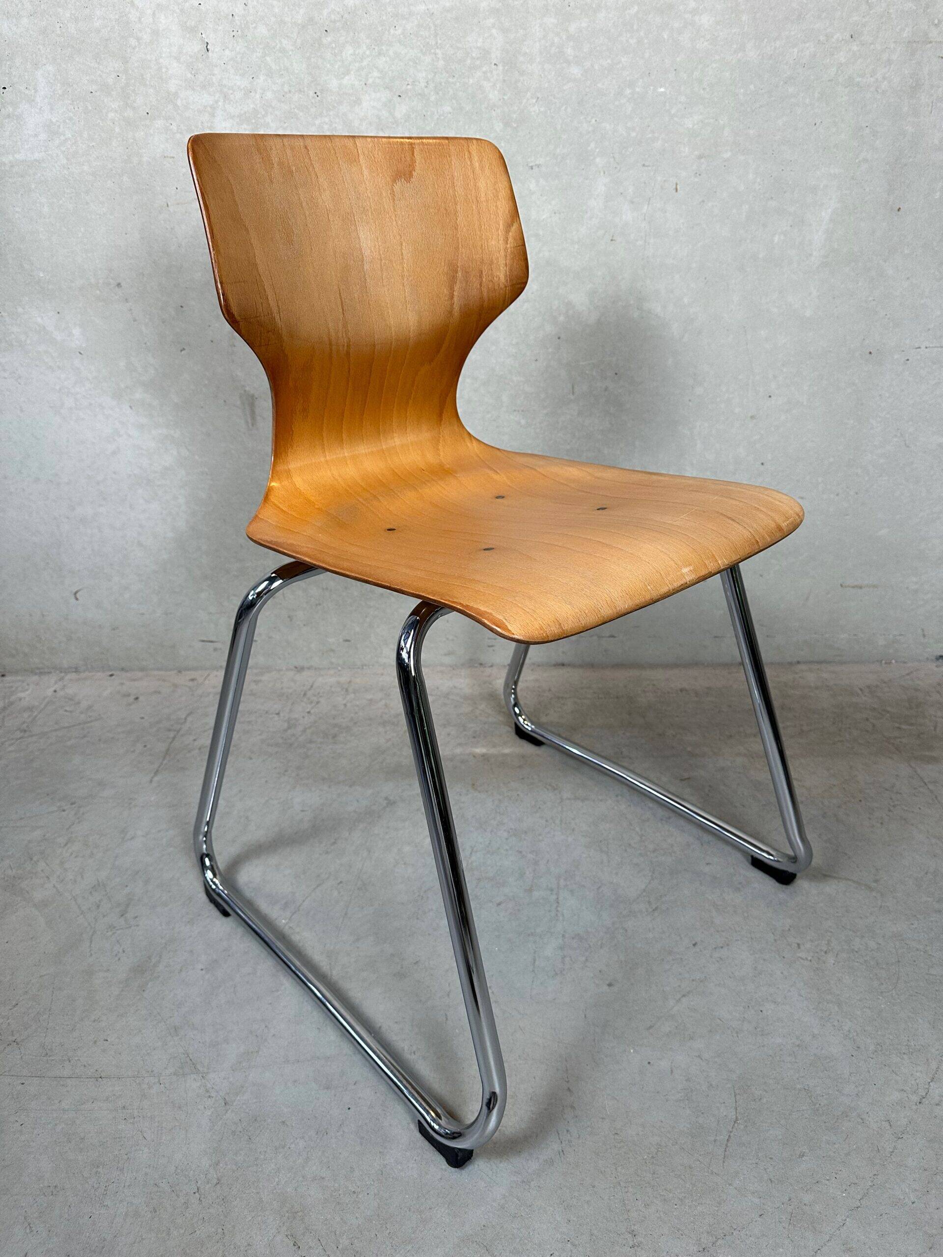 Vintage Pagholz plywood chair – Adam Stegner, 1970s
