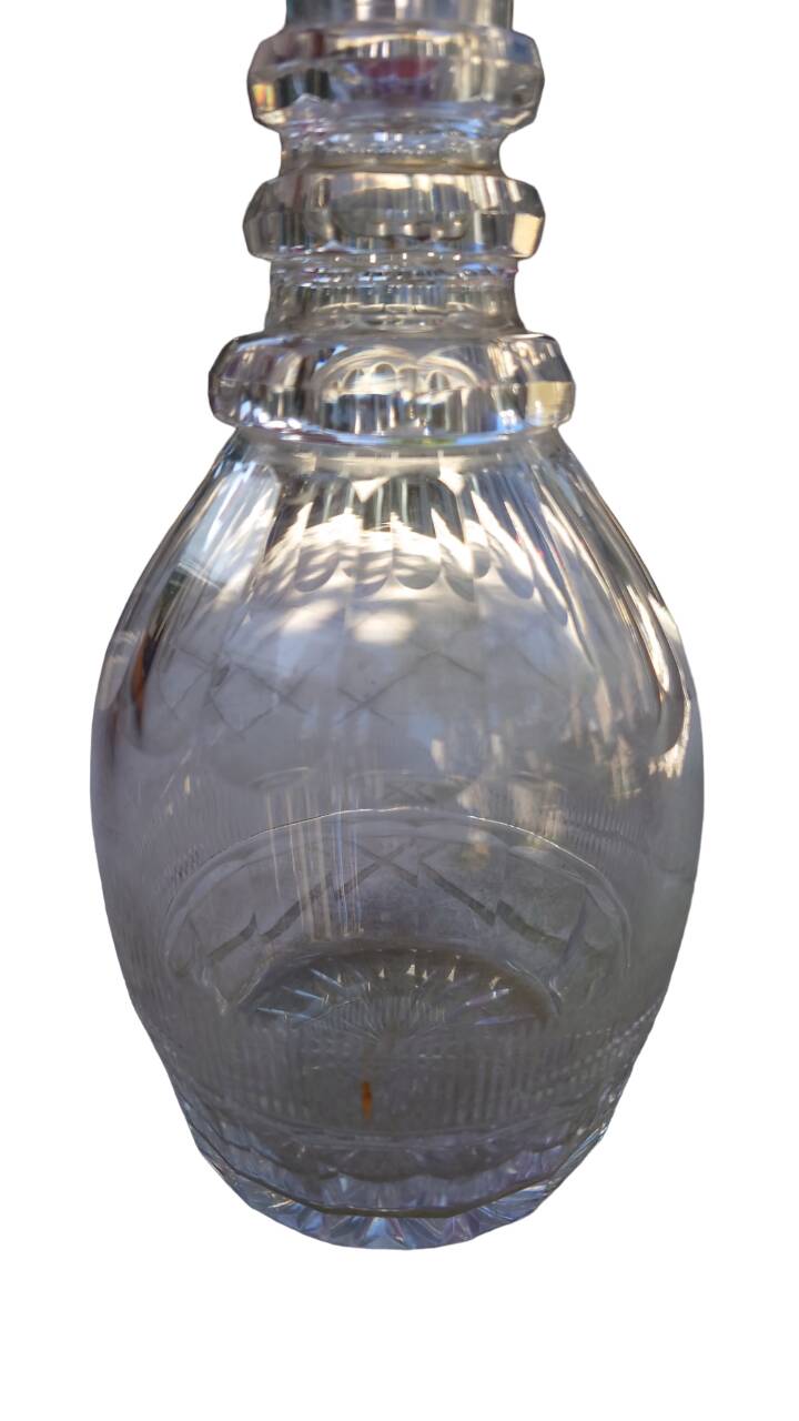 Napoleon III crystal wine carafe