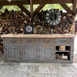 Meuble métier rénové bois massif