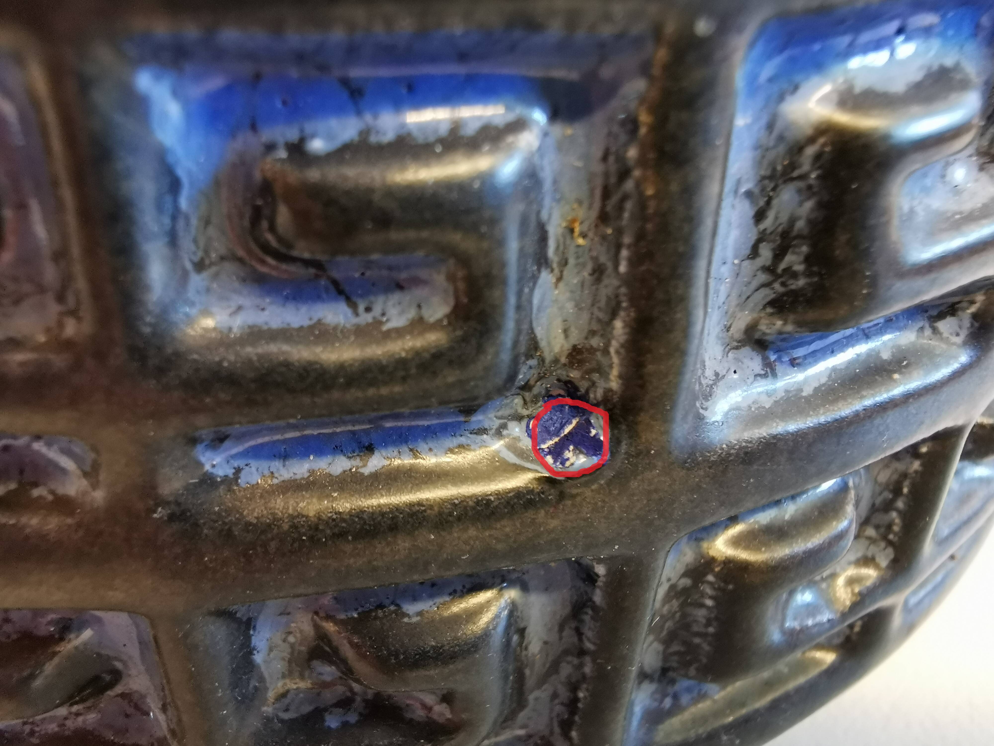 Ceramic table lamp, made by Franck Keramik Danmark.