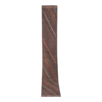 Tapis vintage turc de Oushak, tissé à la main 67x427 cm