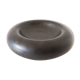 Empty round pocket in black ceramic