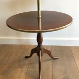 Round table of neoclassical style with triple plateaux 1940
