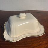 Bruno Evrard France crackle porcelain butter dish