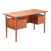 Scandinavian double-sided desk in teak by Gunnar Nielsen