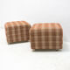 Eastern bloc upholstered pouffe, 1980´s, Czechoslovakia