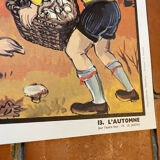 Ogé Hachette poster "the garden autumn"