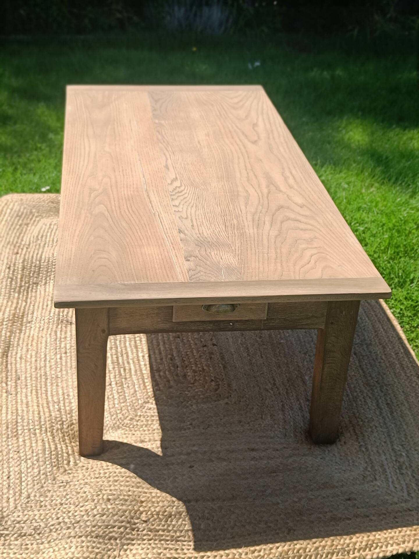 table ancienne en chêne massif restaurée