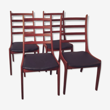 4 chairs by Kai Kristiansen Korup Stolefabrik edition