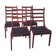 4 chairs by Kai Kristiansen Korup Stolefabrik edition