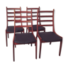 4 chaises de Kai Kristiansen édition Korup Stolefabrik