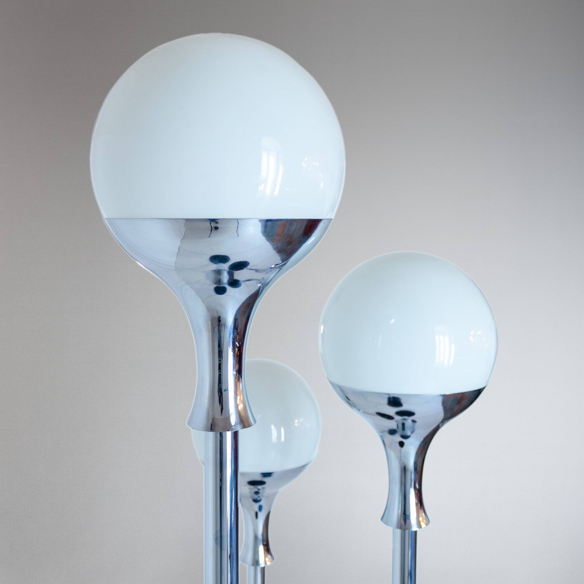 Set of Three Vintage Floor Lamps, Italian Design in the style of Artemide,