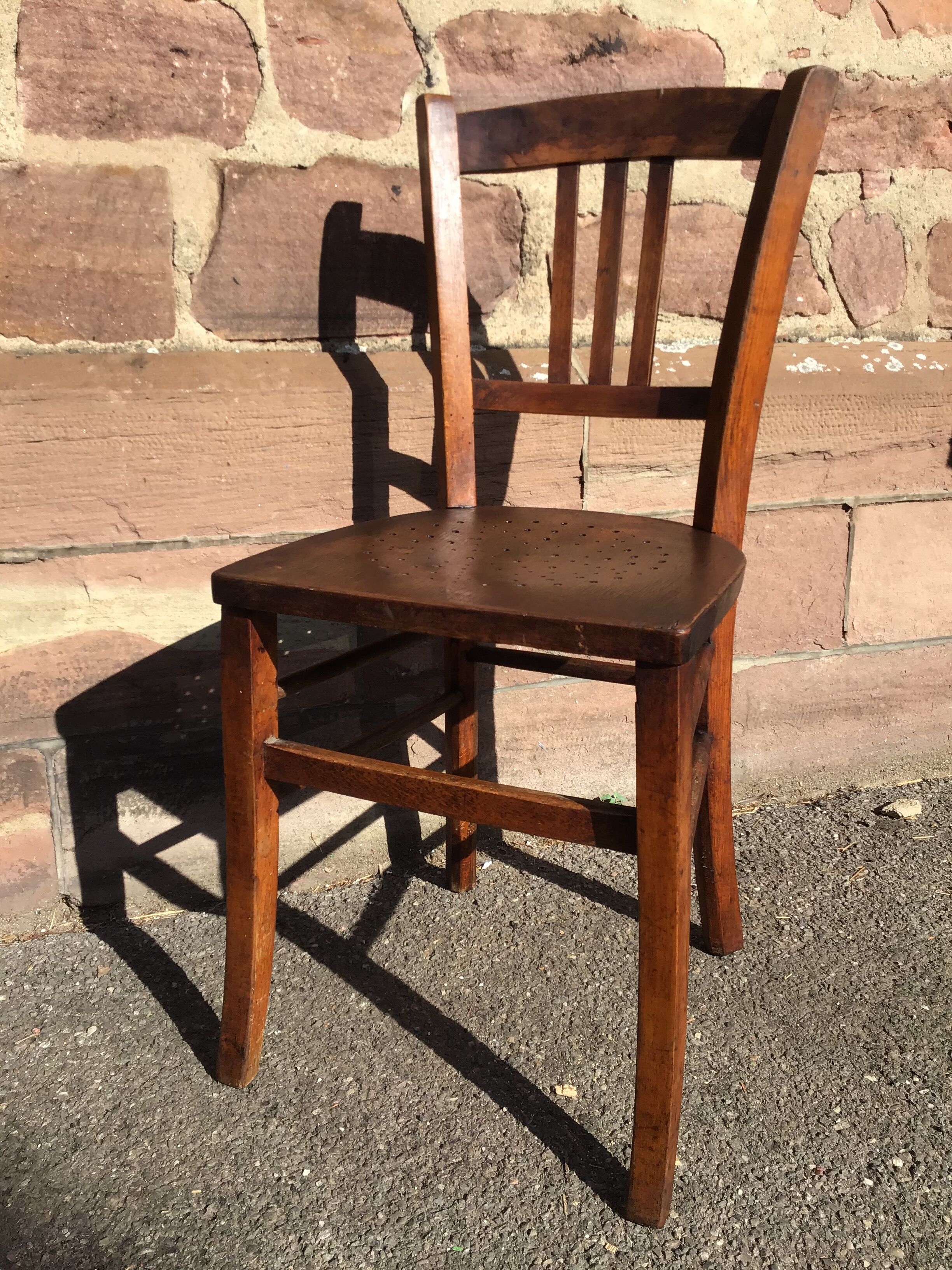 6 vintage bistro chairs 1950
