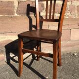 6 vintage bistro chairs 1950