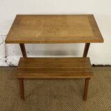 Table desserte /Bout de canapé en bois