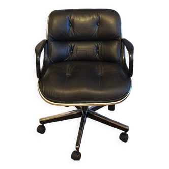 Fauteuil bureau Charles Pollock édition Knoll